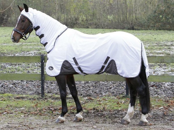 Harry´s Horse Fliegendecke Flyprotection Rug Mesh weiß Größe 125cm