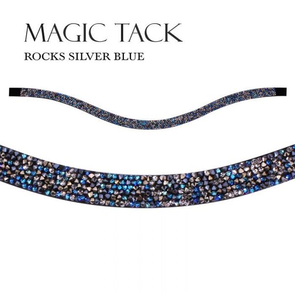 Stübben Inlay Magic Tack lang geschwungen Farbe Rocks Silver Blue