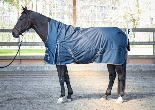 Harry´s Horse Outdoordecke Thor 300g High Neck blau (blueberry) Größe 145cm