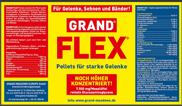 Grand Meadows Grand Flex -Gelenk und Knorpelschutz- 2kg Eimer