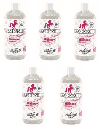 5 * MagicBrush Shampoo Wash & Shine 500ml Sensitive / B-Ware/Auslaufartikel!